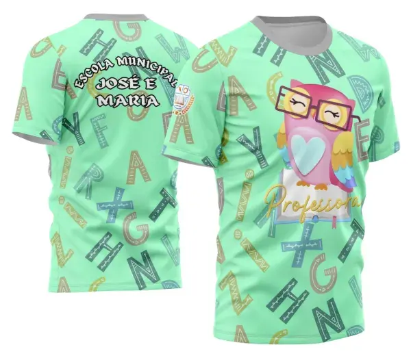 Arte Camisa Professora Personalizada