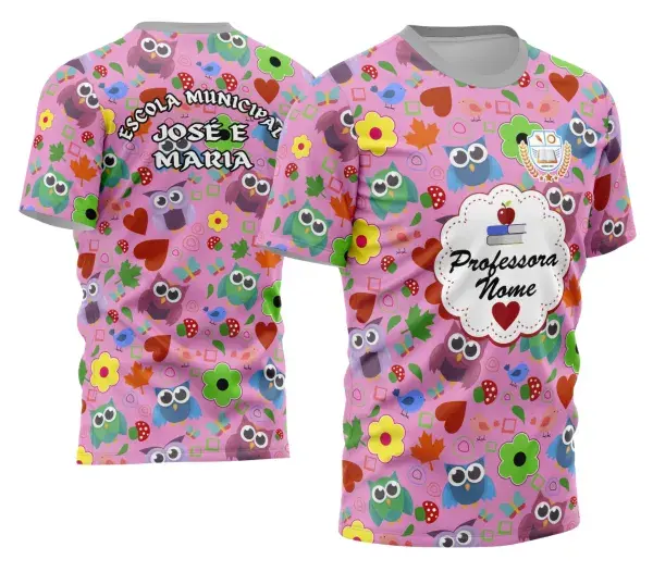 Arte Camisa Professora Personalizada