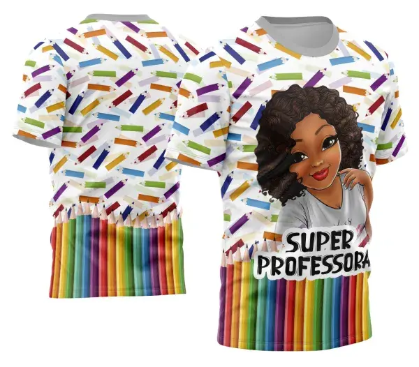 Arte Camisa Professora Personalizada