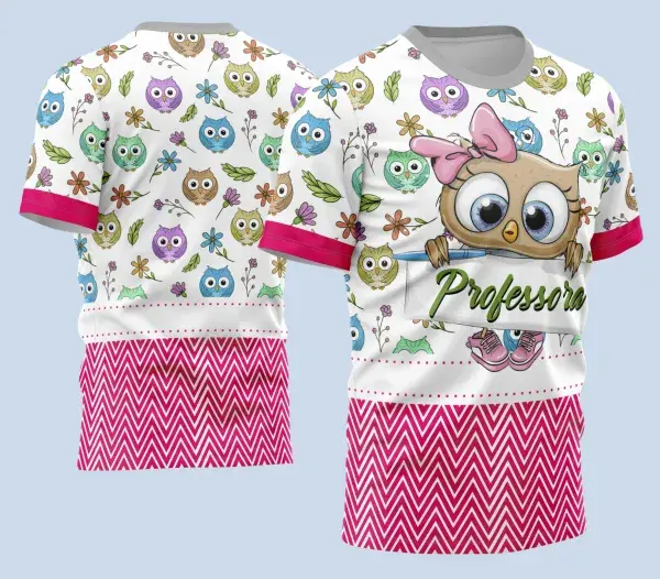 Arte Camisa Professora Personalizada