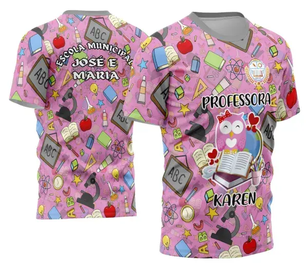 Arte Camisa Professora Personalizada