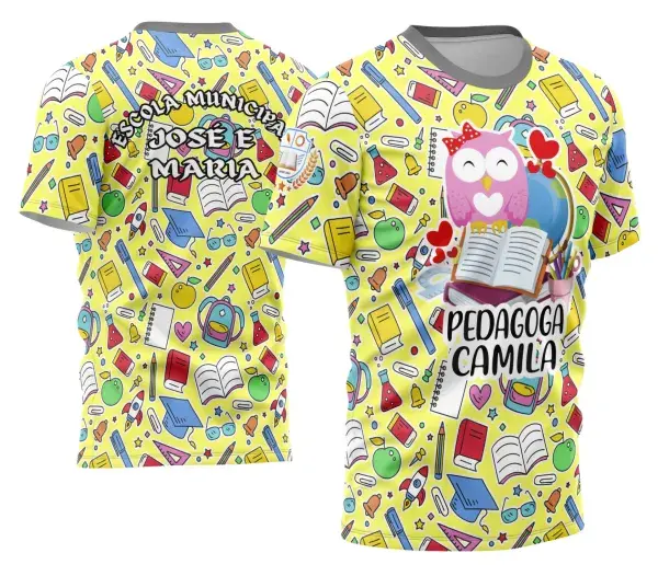 Arte Camisa Professora Personalizada