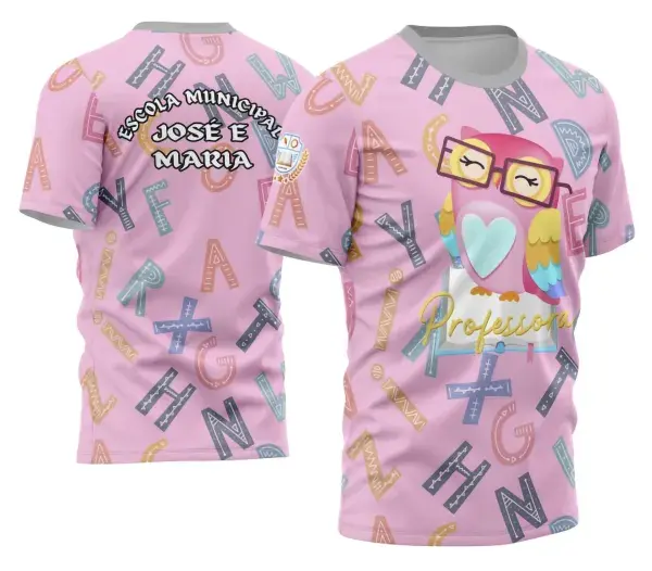 Arte Camisa Professora Personalizada