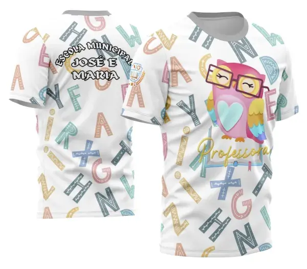 Arte Camisa Professora Personalizada