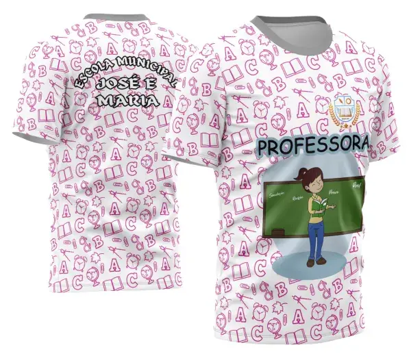 Arte Camisa Professora Personalizada