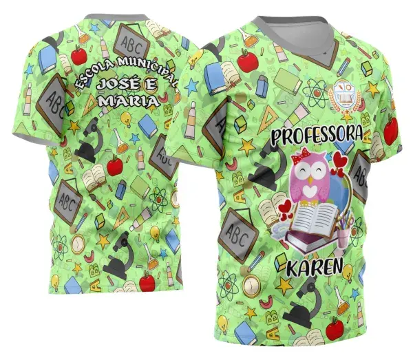 Arte Camisa Professora Personalizada