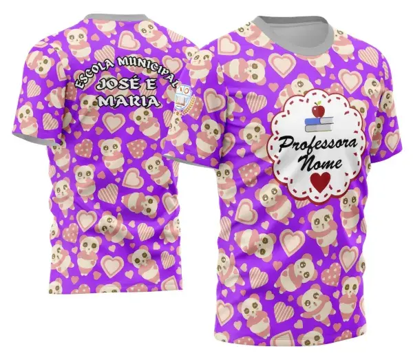 Arte Camisa Professora Personalizada