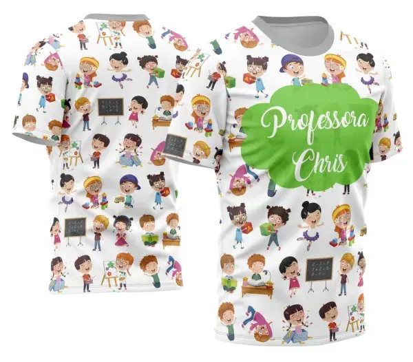 Arte Camisa Professora Personalizada