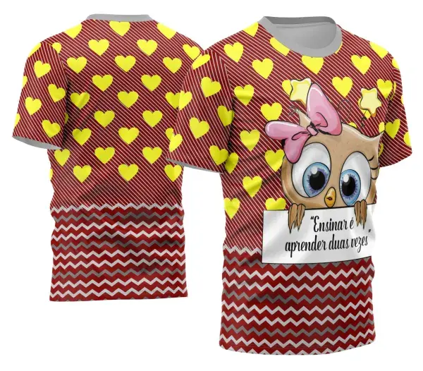 Arte Camisa Professora Personalizada