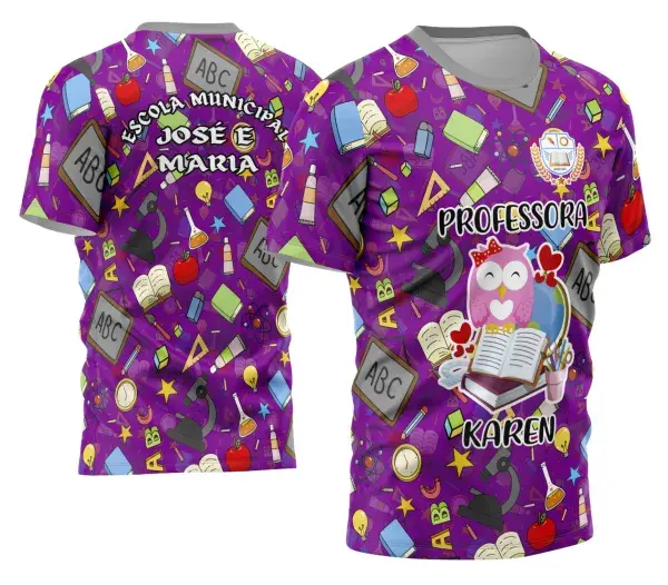 Arte Camisa Professora Personalizada