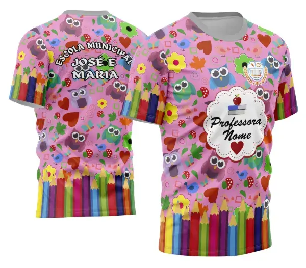 Arte Camisa Professora Personalizada
