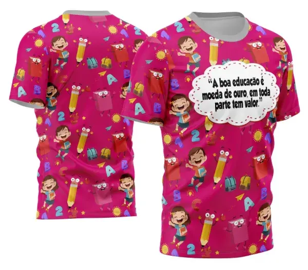 Arte Camisa Professora Personalizada