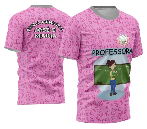 Arte Camisa Professora Personalizada
