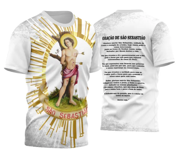 Camisa Religião São Sebastião Modelo 02