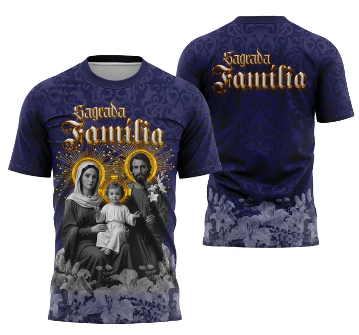 Arte Camisa Sagrada Família Religião