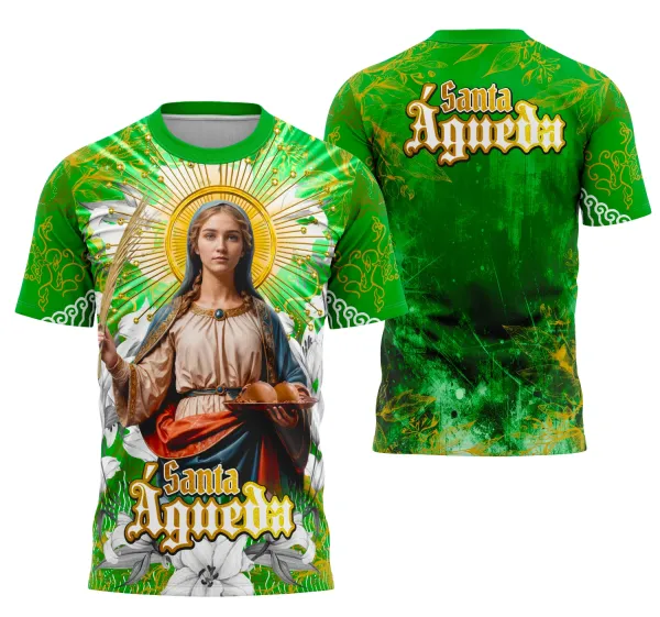 Arte Camisa Santa Águeda Religião Católica