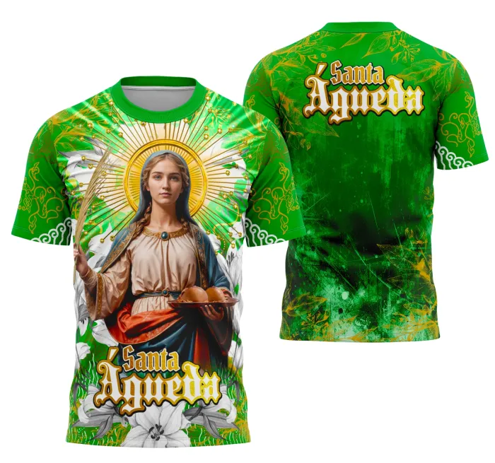 Arte Camisa Santa Águeda Religião Católica