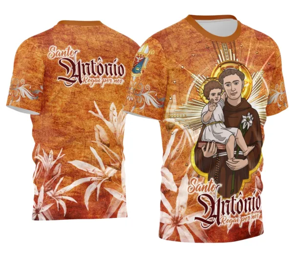 Arte Camisa Santo Antônio Religião 2026