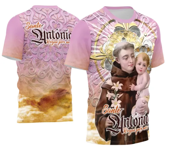 Arte Camisa Santo Antônio Religião 2026