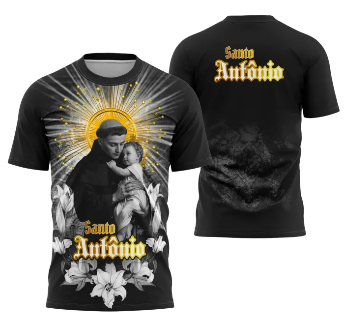 Arte Camisa Santo Antônio Religião Católica