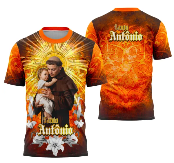 Arte Camisa Santo Antônio Religião Católica