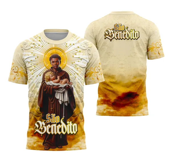Camisa São Benedito Religião