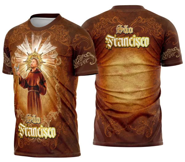 Arte Camisa São Francisco de Assis Religião