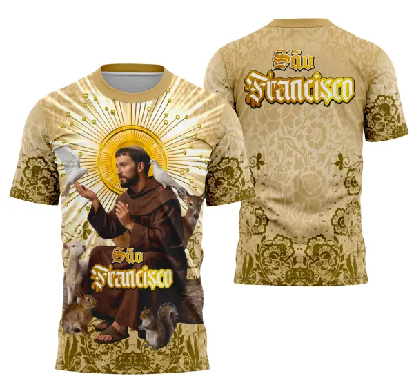 Arte Camisa São Francisco de Assis Religião Católica
