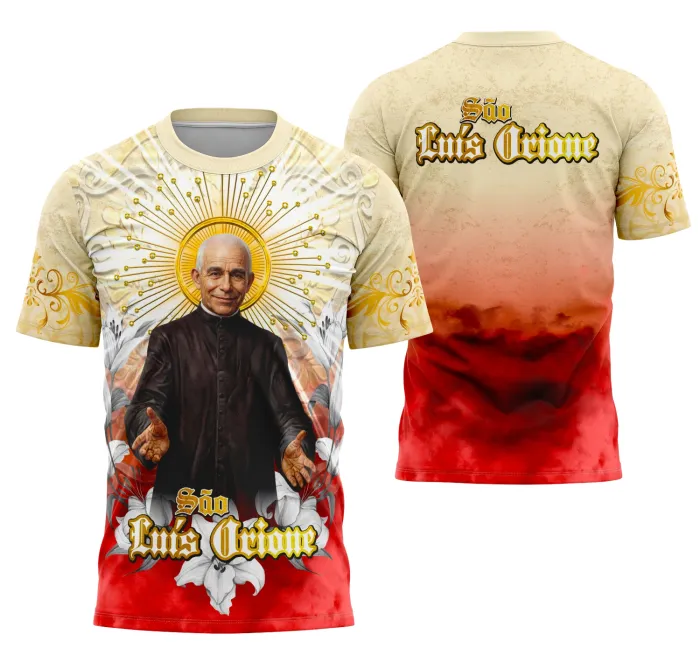 Arte Camisa São Luís Orione Religião Católica