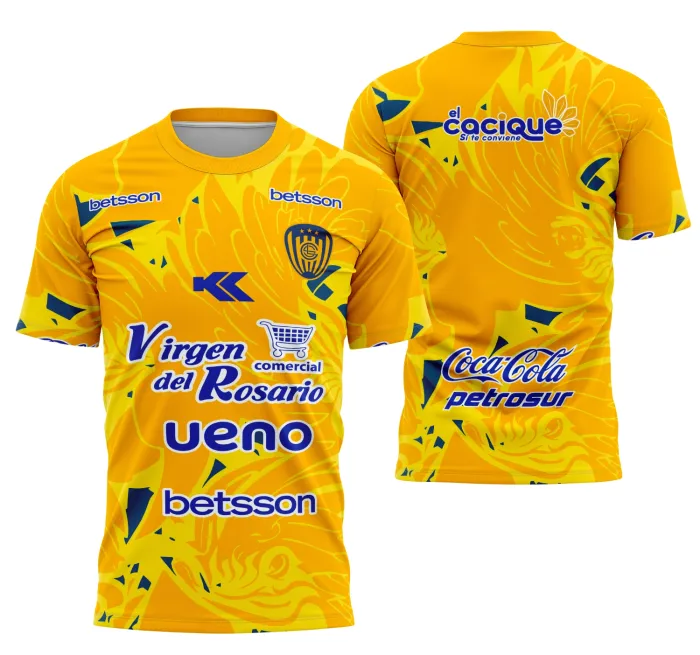 Camiseta preta unissex com logo no peito e estampa grande nas costas do Sportivo Luqueño edição copa, ideal para quem quer mostrar paixão pelo time com estilo marcante.