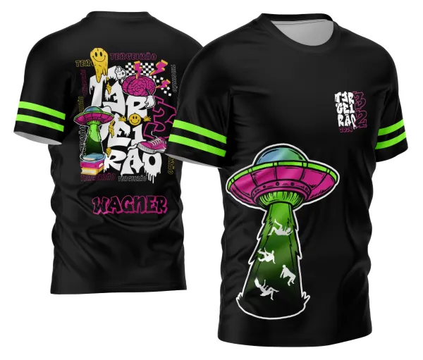 Arte Vetor Camisa Terceirão 2026 Alien Abdução