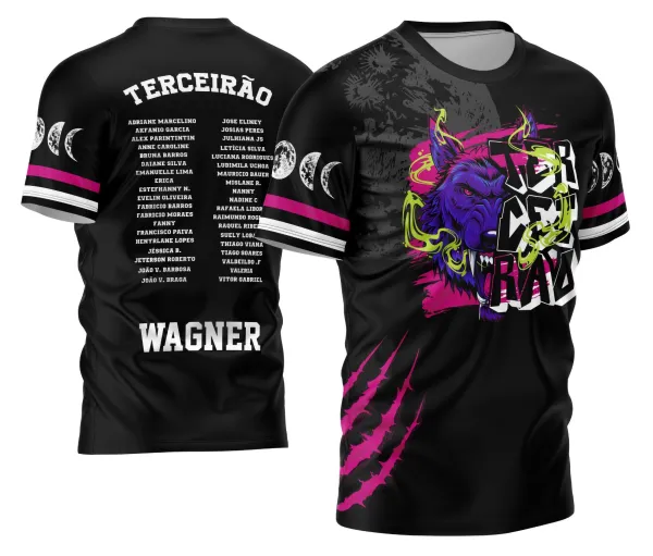 Arte Vetor Camisa Terceirão 2026 Lobo da Lua Modelo 03
