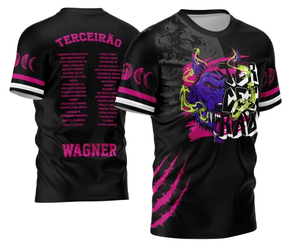 Arte Vetor Camisa Terceirão 2026 Lobo da Lua Modelo 04