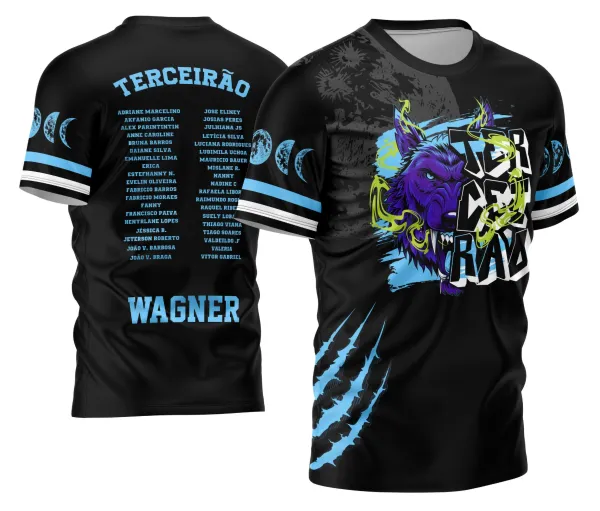 Arte Vetor Camisa Terceirão 2026 Lobo da Lua Modelo 05