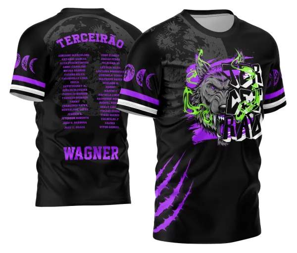 Arte Vetor Camisa Terceirão 2026 Lobo da Lua Modelo 08