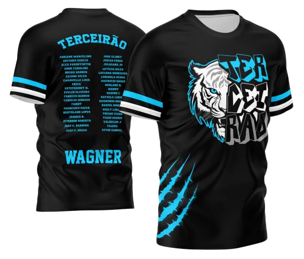 Arte Vetor Camisa Terceirão 2026 Tigre Branco