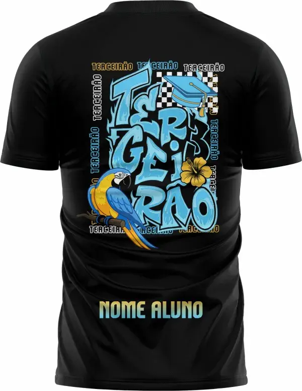 Arte Camisa Terceirão Arara Azul Canindé