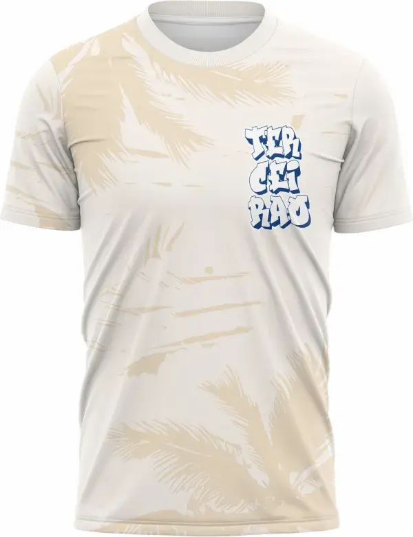 Camiseta unissex preta com logo no peito e estampa grande nas costas representando Arara Azul Rio Cristo, ideal para eventos de formatura e celebração do Terceirão.