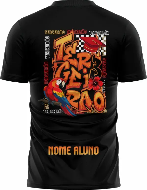 Arte Camisa Terceirão Arara Vermelha
