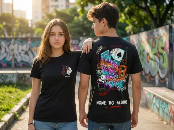 Arte Camisa Terceirão Coelho e Cartas