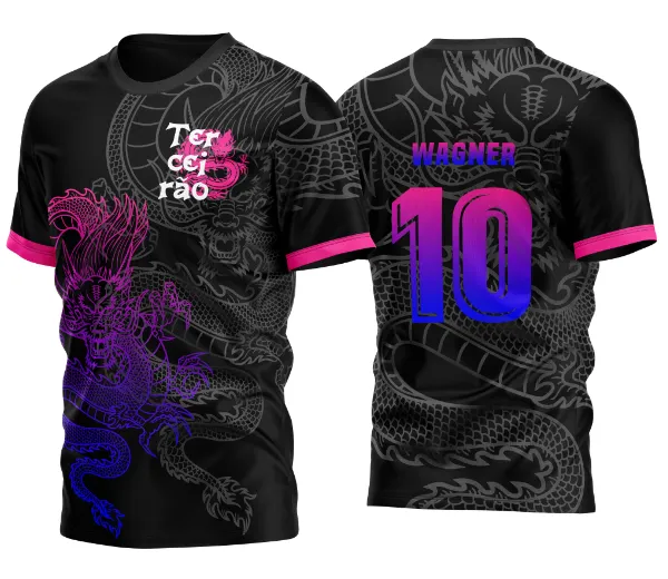 Camisa Terceirão Dragão Degrade Modelo B