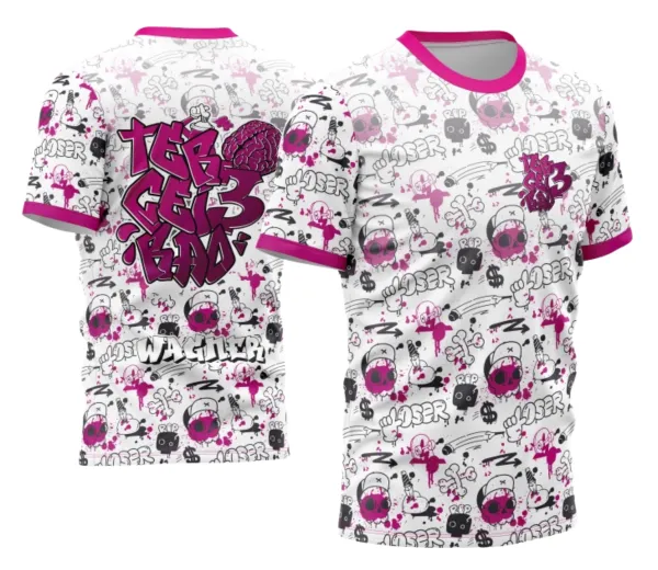 Arte Vetor Camisa Terceirão Graffiti Spray Cérebro - Modelo 02