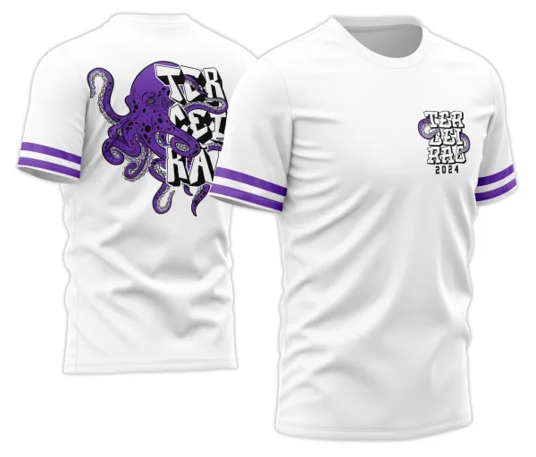 Arte Vetor Camisa Terceirão Polvo Roxo 2026