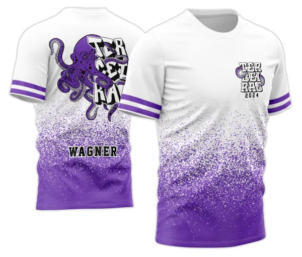 Arte Vetor Camisa Terceirão Polvo Roxo 2026 - Modelo 04