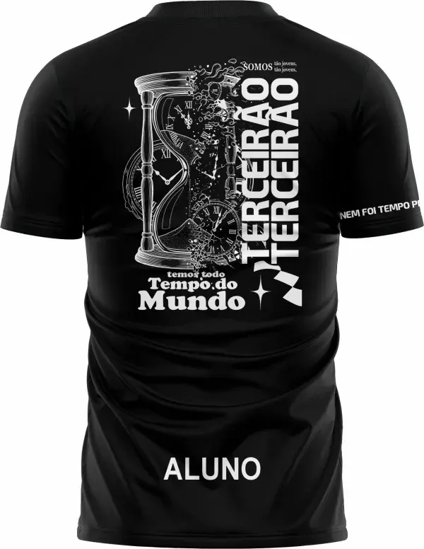 Arte Camisa Terceirão Tempo Perdido Preta