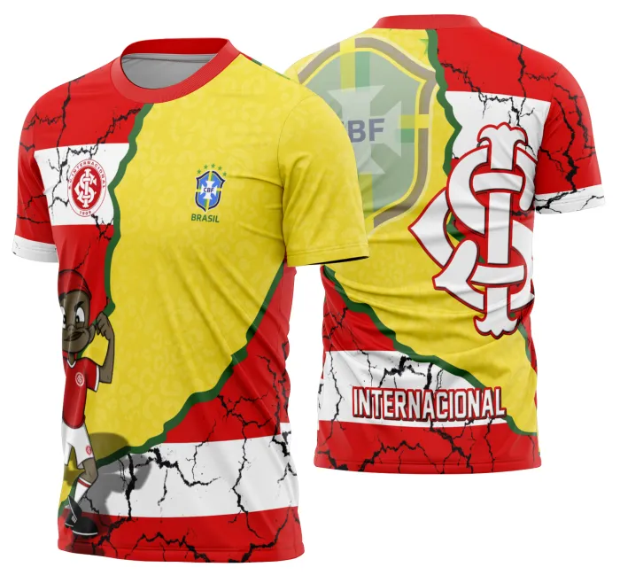 Camisa unissex preta com logo no peito e estampa grande nas costas da torcida Brasil Copa 2026 do Mundo, perfeita para torcer com estilo e paixão pelo futebol.