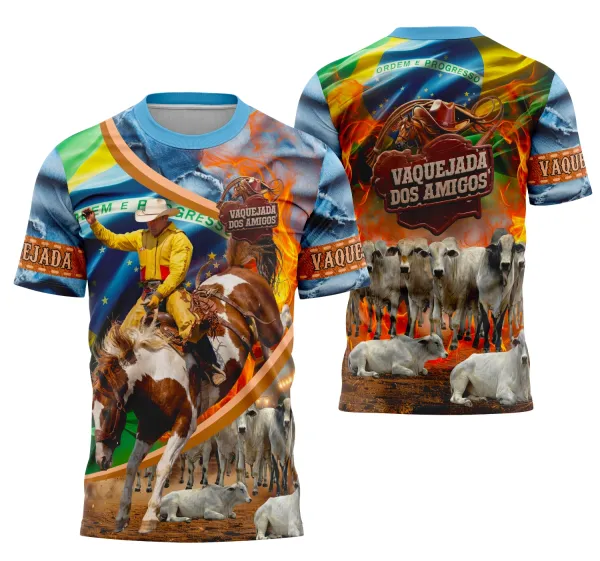 Camisa Vaquejada Cavalgada Rodeio Personalizada