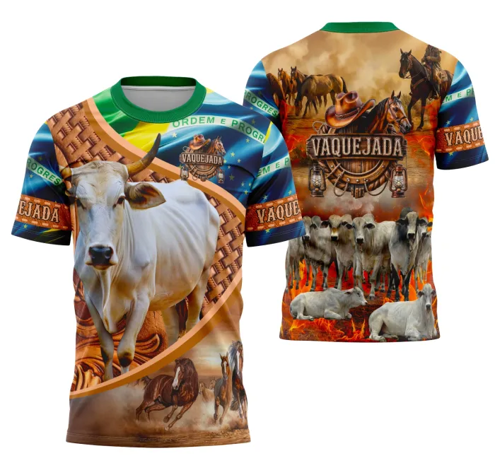 Camisa Vaquejada Cavalgada Rodeio Personalizada