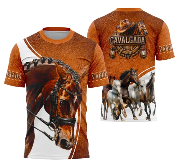 Camisa Vaquejada Cavalgada Rodeio Personalizada