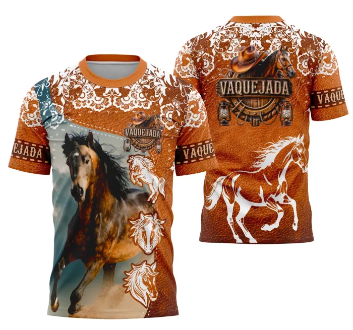 Camisa Vaquejada Cavalgada Rodeio Personalizada